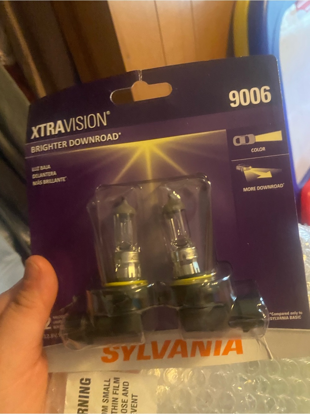Sylvania XtraVision 9006 Halogen Headlight Bulbs - Black/Gray